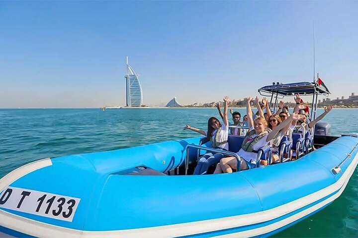 Experience the excitement of speed boating along Dubai’s stunning coastline where breathtaking views and the thrill of the ride combine for an unforgettable adventure on the water.